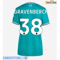 Camisa de time de futebol Liverpool Ryan Gravenberch #38 Replicas 3º Equipamento Feminina 2025-26 Manga Curta